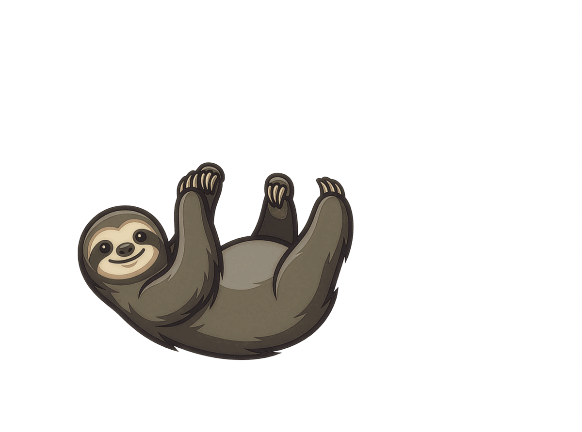 Launchmind sloth mascot