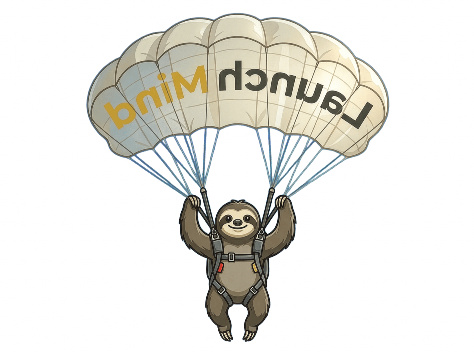 Launchmind sloth mascot