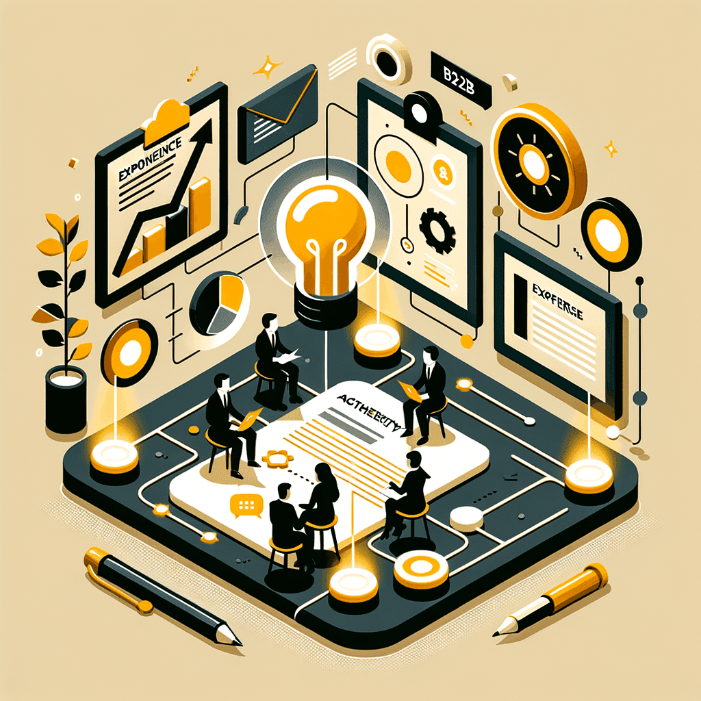 B2B Services | Launchmind programmatic SEO illustration