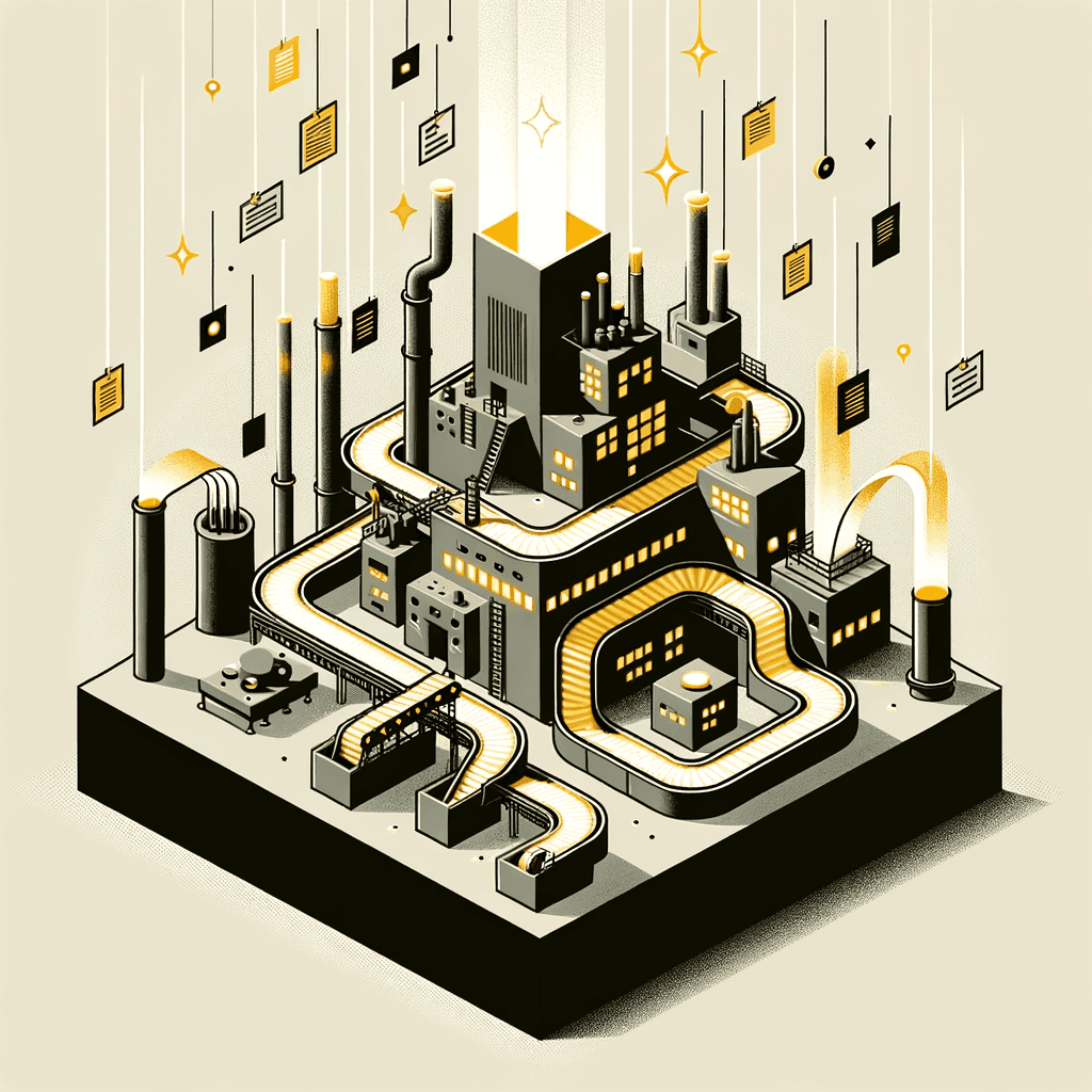 Manufacturing | Launchmind programmatic SEO illustration