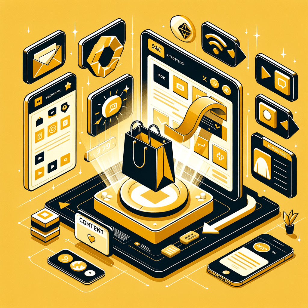 Shopify | Launchmind programmatic SEO illustration
